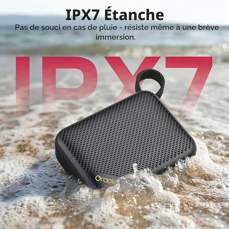 Enceinte Bluetooth Portable 6.0, Bluetooth Speaker 30H Autonomie