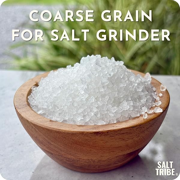 BAJA MINERAL SEA SALT FOR GRINDER REFILL | COARSE | 90+ TRACE MINERALS FOR HYDRATION SUPPORT | SAL ORGANICA | NATURAL GRAIN | LOW SODIUM ORGANIC & UNREFINED | SINGLE ORIGIN MEXICO | 15 OUNCE