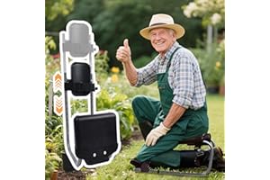 ERFEI Knee Seat for Gardening with Straps – Ergonomic Garden Kneeler and Seat with Knee Pads & Joint Support, Gardening Workseat for Seniors, Yard & Farm Work