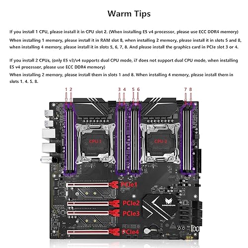 SHANGZHAOYUAN X99 Dual CPU Motherboard LGA 2011-3 Server