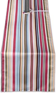 DII CAMZ38596 SUMMER STRIPE OUTDOOR TABLERUNNER ZIPPERED 14x108, w