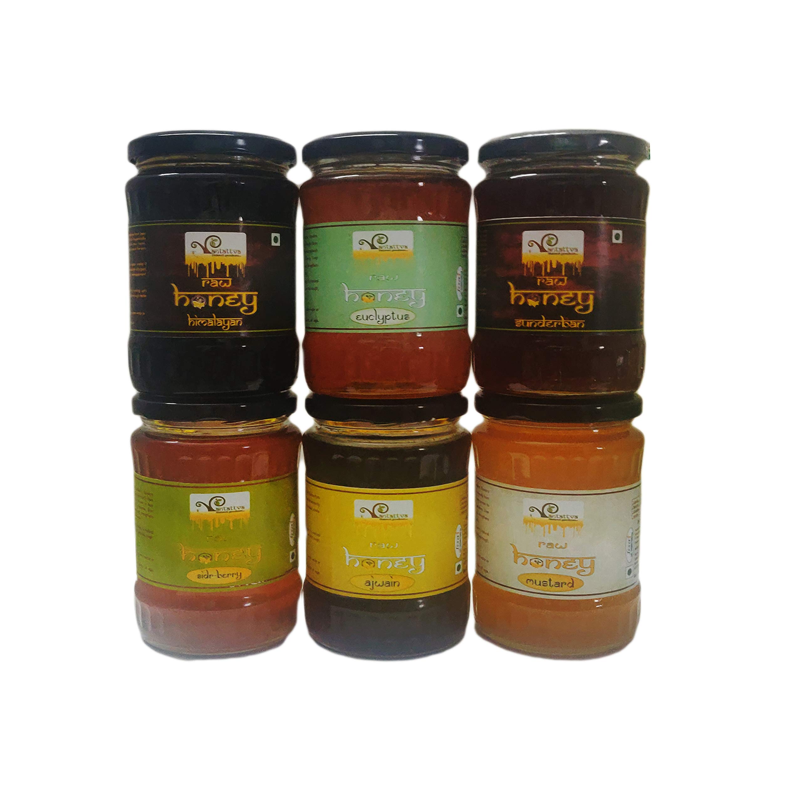 VANTATTVA-NATURE'S GOODNESS... Raw Unprocessed Honey - 4200 gm (Pack of 6-700gm * 6)