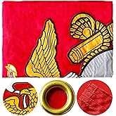 Embroidered Double Sided USMC Marine Corps Flag 3x5 Outdoor- 3Ply Heavy Duty 300D Nylon 4 Rows Sewn- All Weather United States Official Marines Corps Flags Banner with 2 Brass Grommets