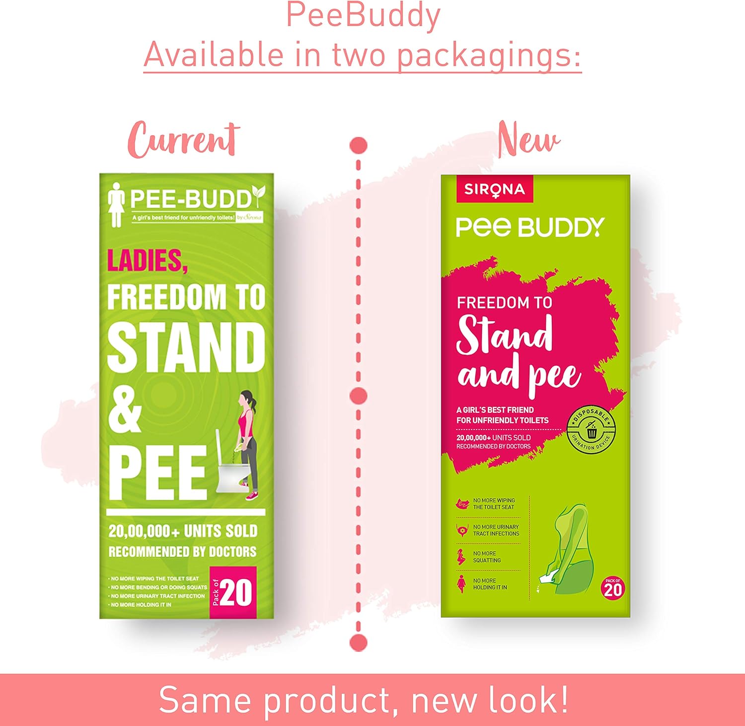 PEE BUDDY 20 Funnels Portable Female Urination Device, Green - Image 3