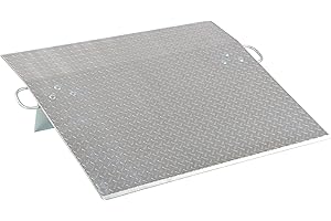 Vestil E-3036 Aluminum Economizer Dock Plate Usable 30 In. x 36 In. 3/8 In. Plate Thickness 1800 Lb. Capacity