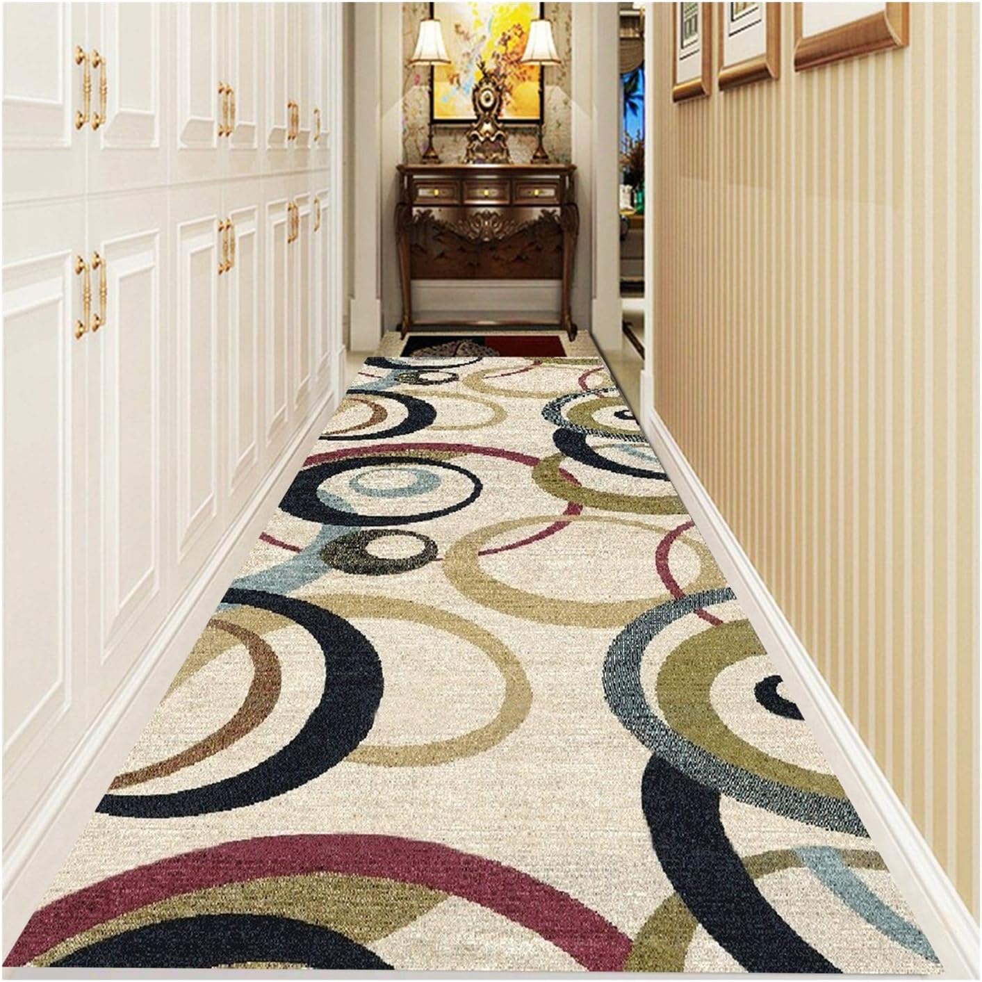 KKCF Hallway Runner Rug, Entry Door Mat Superfine Fiber Rectangular