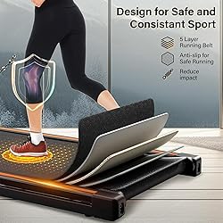 ACTFLAME Walking Pad with Incline, Portable