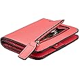 Toughergun Wallet Women Rfid Blocking Small Compact Bifold Luxury Leather Pocket Wallet Ladies Mini Purse with ID Window
