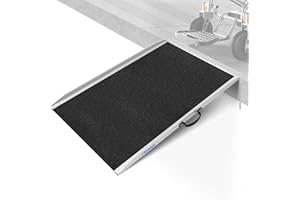 Ruedamann 4FT Wheelchair Ramp, Non-Slip Ramps for Wheelchairs for Home, 600 Lbs Load Capacity, Aluminum Portable Ramps for Wheelchairs, Scooters, Ebikes, Curbs, Doorways