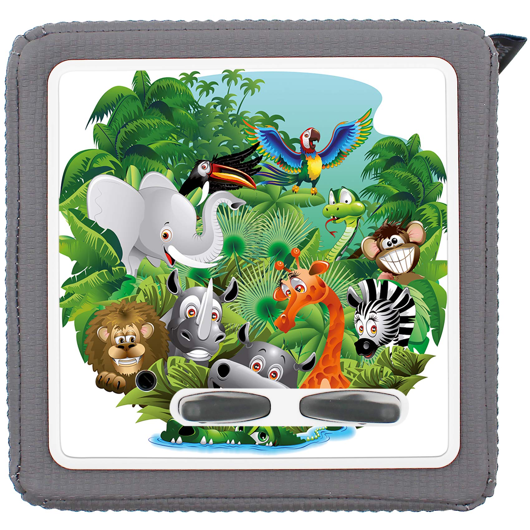 yabaduu Protective Film Cover for Toniebox Perfect Fit Self-Adhesive Child-Friendly Film Accessories for Children Toys (Y031-12 Jungle, Without Name of Choice)