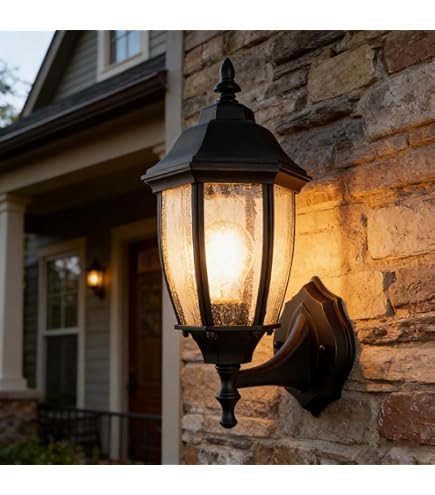 Amazon.com: Hampton Bay Black Outdoor LED Wall Lantern : Tools