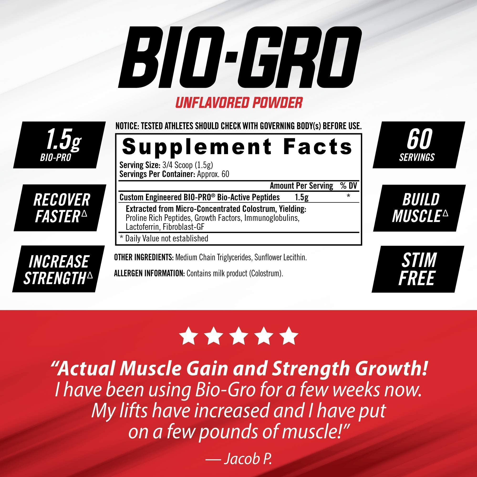 iSatori Bio-GRO Protein Synthesis Amplifier - Unflavored (60 Servings) & iSatori Amino-GRO BCAA Powder - Blue Razz Snow Cone (30 Servings)