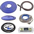 Zhevrax 4 Gauge 100% Copper OFC Complete Amplifier Wiring Kit | True Spec 4 AWG (American Wire Guage) for Automotive Car Audio Subwoofer Amp Install (incl Power Ground Cable RCA Speaker Remote Wires)