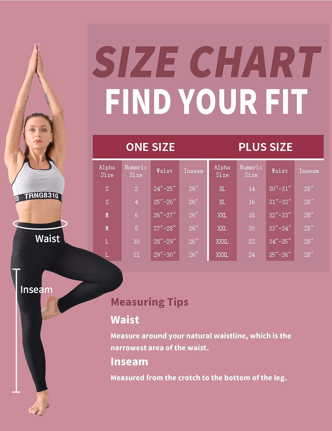 CHIPHELL High Waist Leggings for Women Tummy Control Workout Running Yoga Pants 3 Pack: Clothing