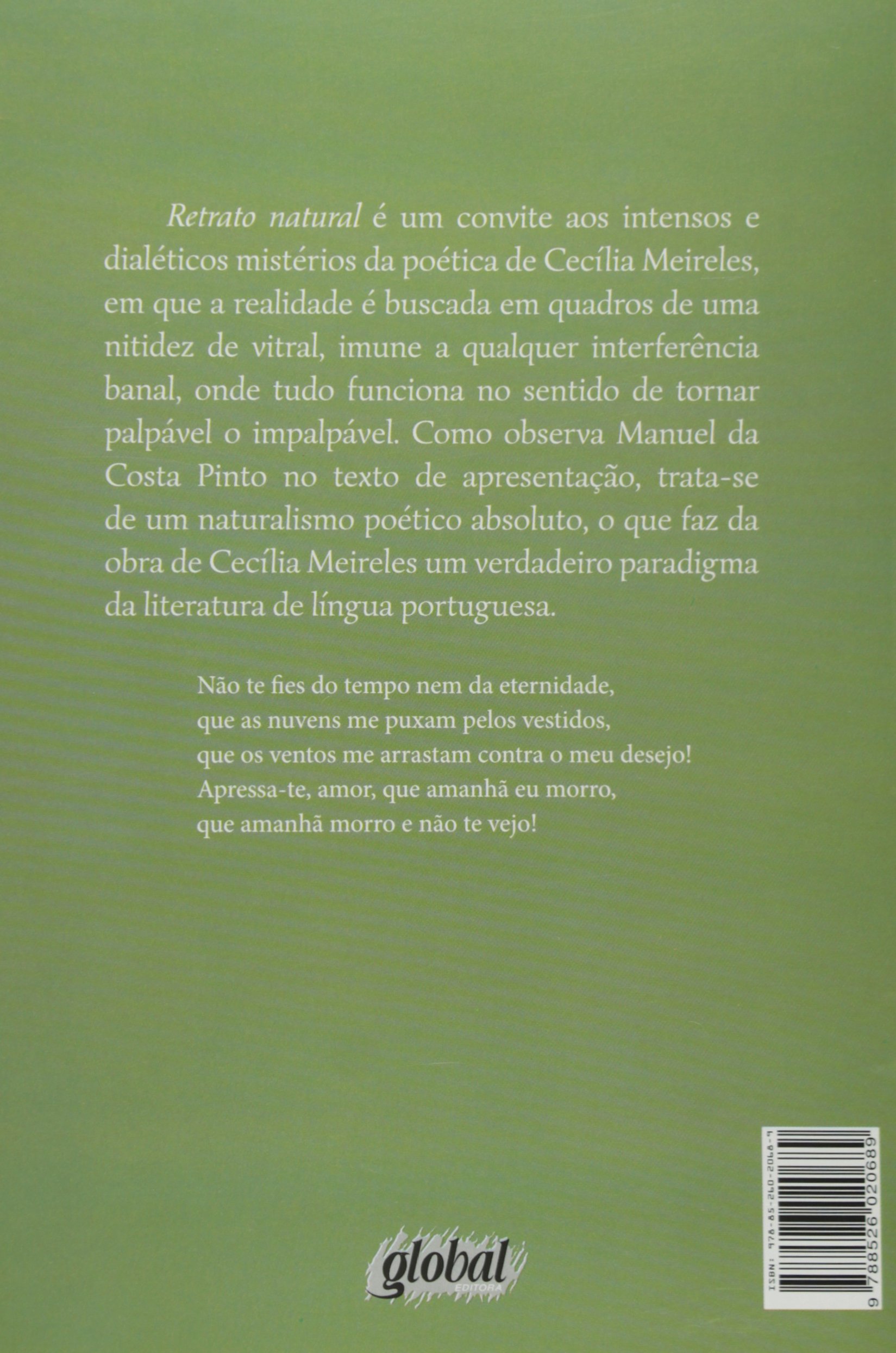 Retrato Natural Cecilia Meireles Amazon Com Books