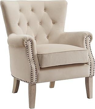 Dorel Living Accent Chair, Beige 