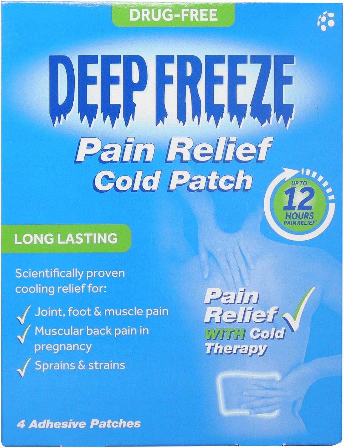 Deep Freeze Cold Patch Pack of 4 x 3 boxes, 4 Count (Pack of 3)