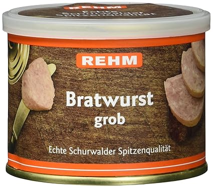 Rehm Schurwalder Bratwurst grob, 6er Pack (6 x 200 g)