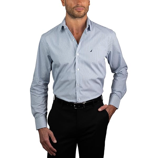 Mens Double Cuff Cotton White Long Sleeve Slim Fit Classic Collar Formal  Smart Casual Shirt Collar Size 14.5 at Amazon Men's Clothing store
