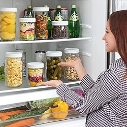 AOZITA Wide Mouth Mason Jar Lids [16 Pack] for