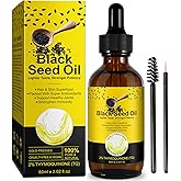 Black Seed Oil - 100% Pure Unrefined, Natural Organic Cold Pressed Black Seed Oil with 2% TQ and a Dynamic Harmony of Omegas 