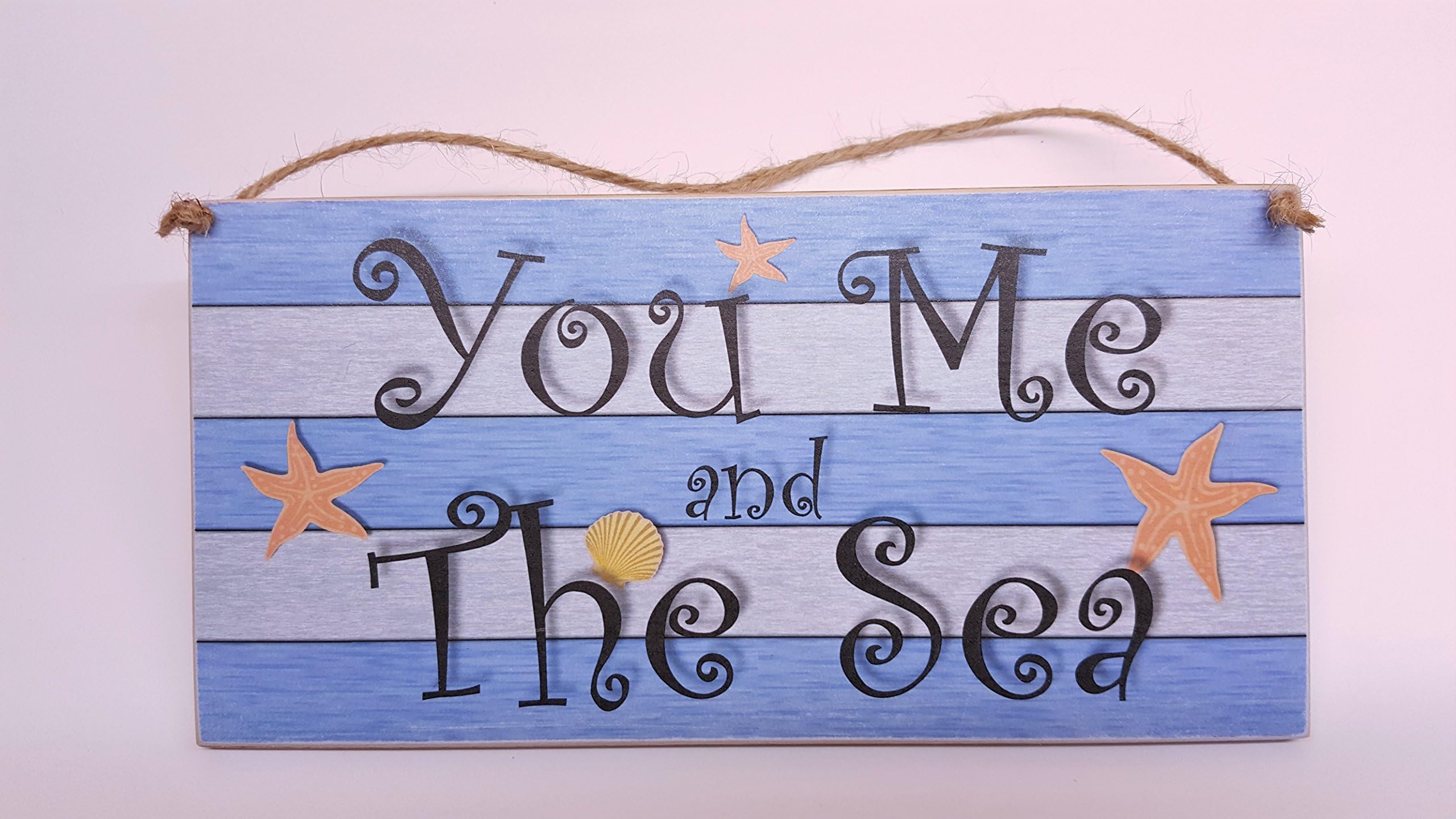 HmHomeBeach Plaque You me and the sea Nautical Seaside Sign