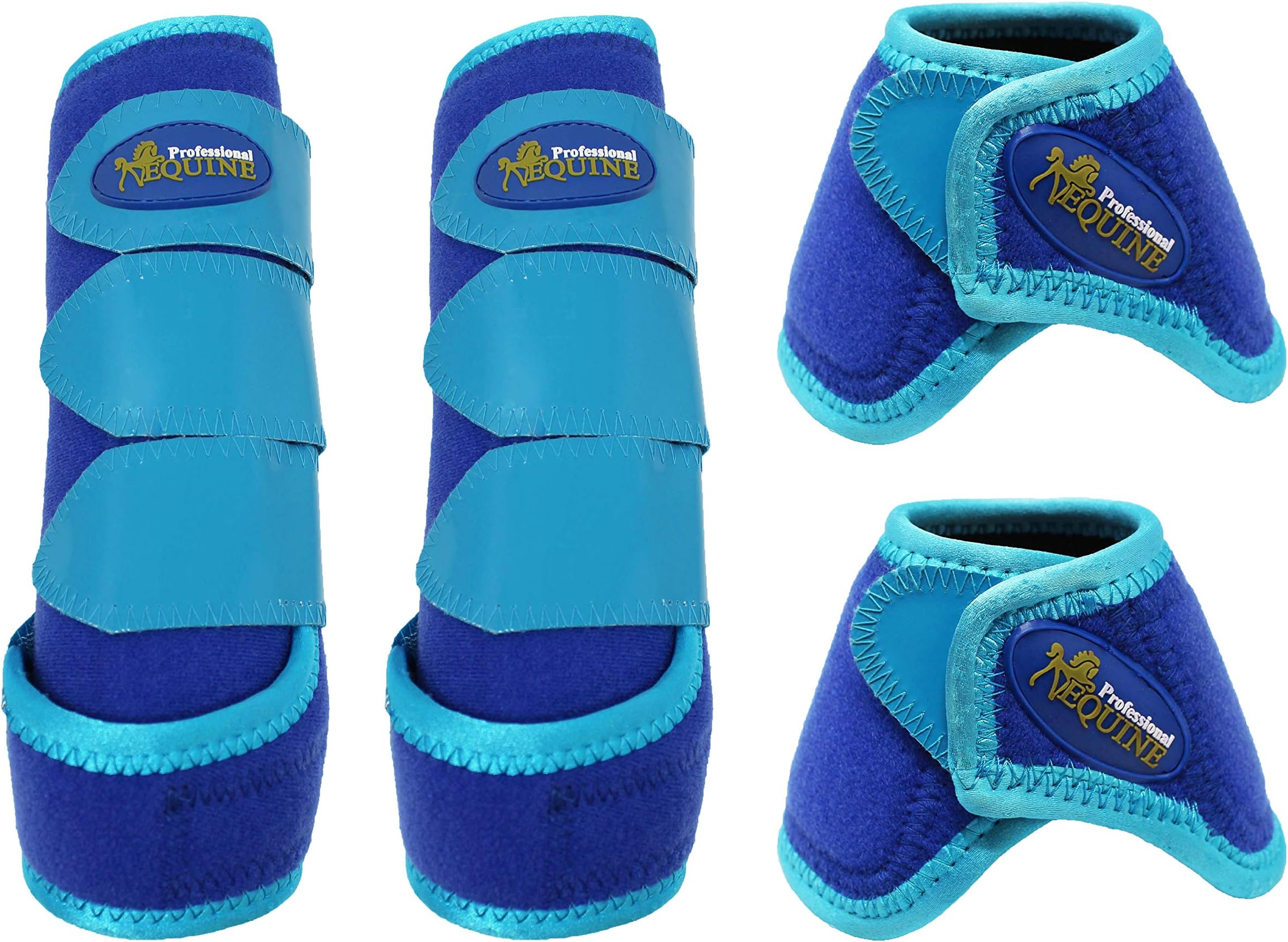 Professional Equine Horse Medium Sports Medicine Splint Bell Boots 4147B