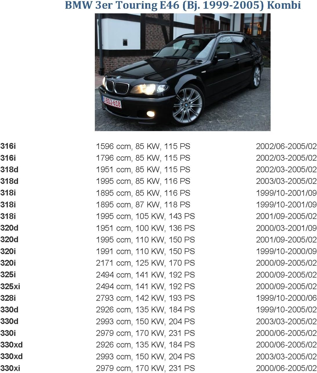Gancio traino /& ELECTRIC 7pin 12N BMW 3 Series E46 Saloon Coupe 98 a 05//collo di cigno