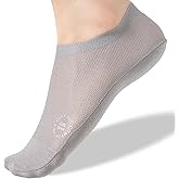 ULTRACEN Womens Thin Socks Non Slip Ultra Thin Liner Socks Nylon Cool Sense No Show Socks Sheer Lightweight