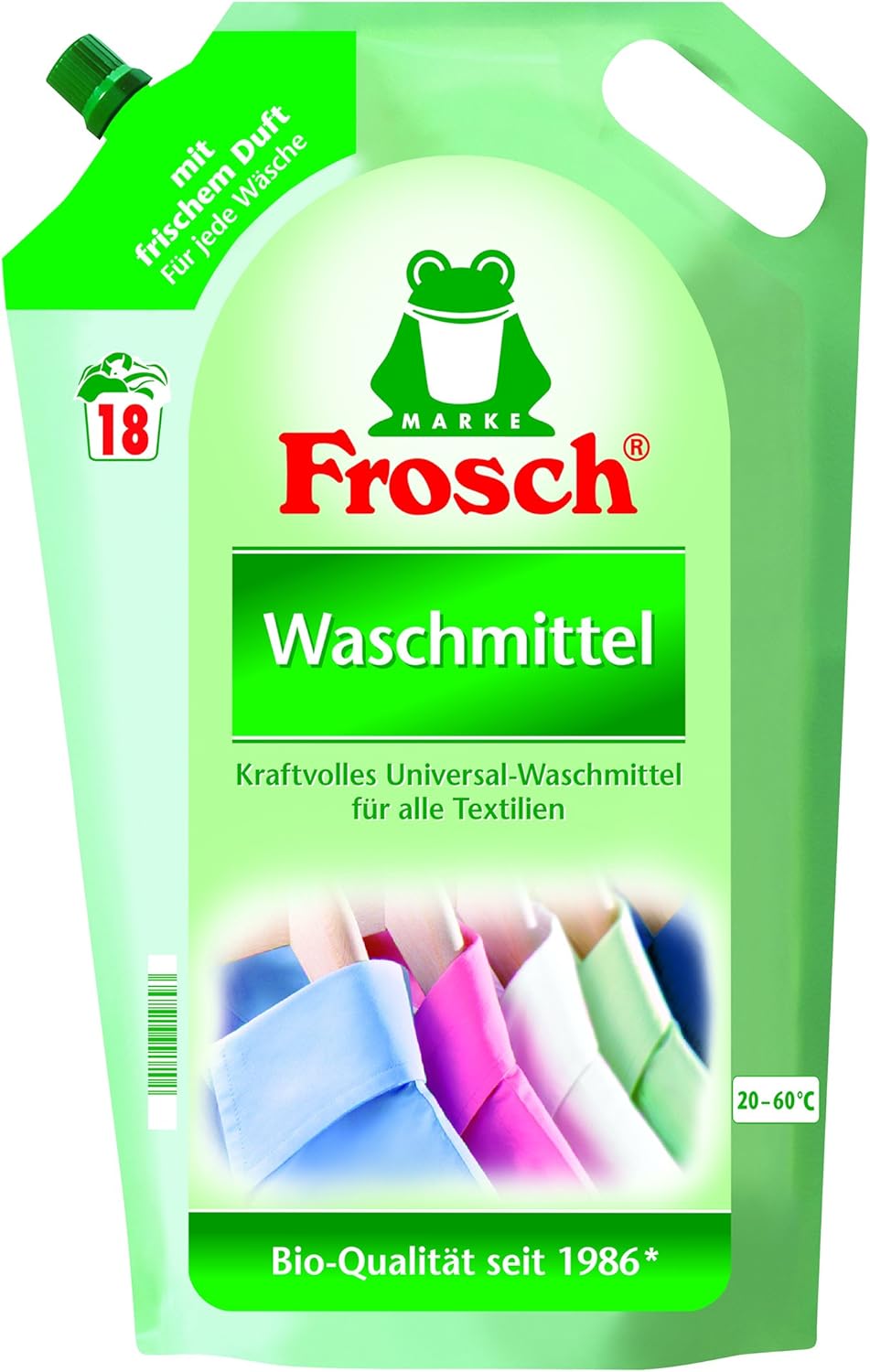 Frosch Flüssig Waschmittel, 5er Pack (5 x 18 Waschladungen): Amazon.de ...