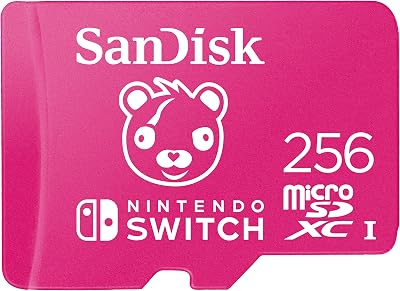 SanDisk 256GB microSDXC Nintendo Switch Card UHS-I Class 10 U3 100MB/s