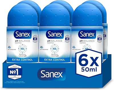 Deodorant Roll-on Dermo Extra Control, 50 ml, 6 Stück