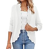 PRETTYGARDEN Cardigans for Women Lightweight Casual Long Sleeve Knitted Open Front Shrugs Sweaters 2026 Fall Clothes