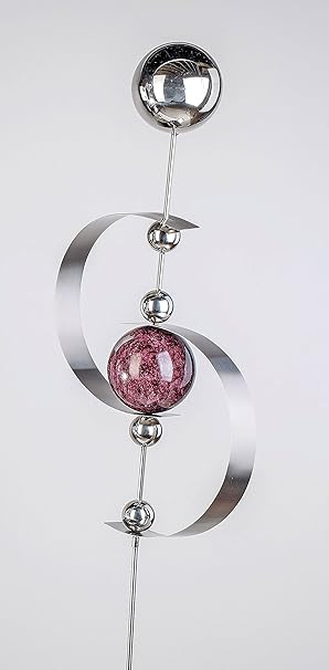 Gartenstecker Aus Edelstahl Mit 6 Edelstahlkugeln 22x6x120cm Neu Gartendeko Gartenfiguren Skulpturen