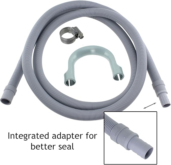 SPARES2GO Drain Hose Extension for Bosch Dishwasher (2.5M, 19mm / 22mm