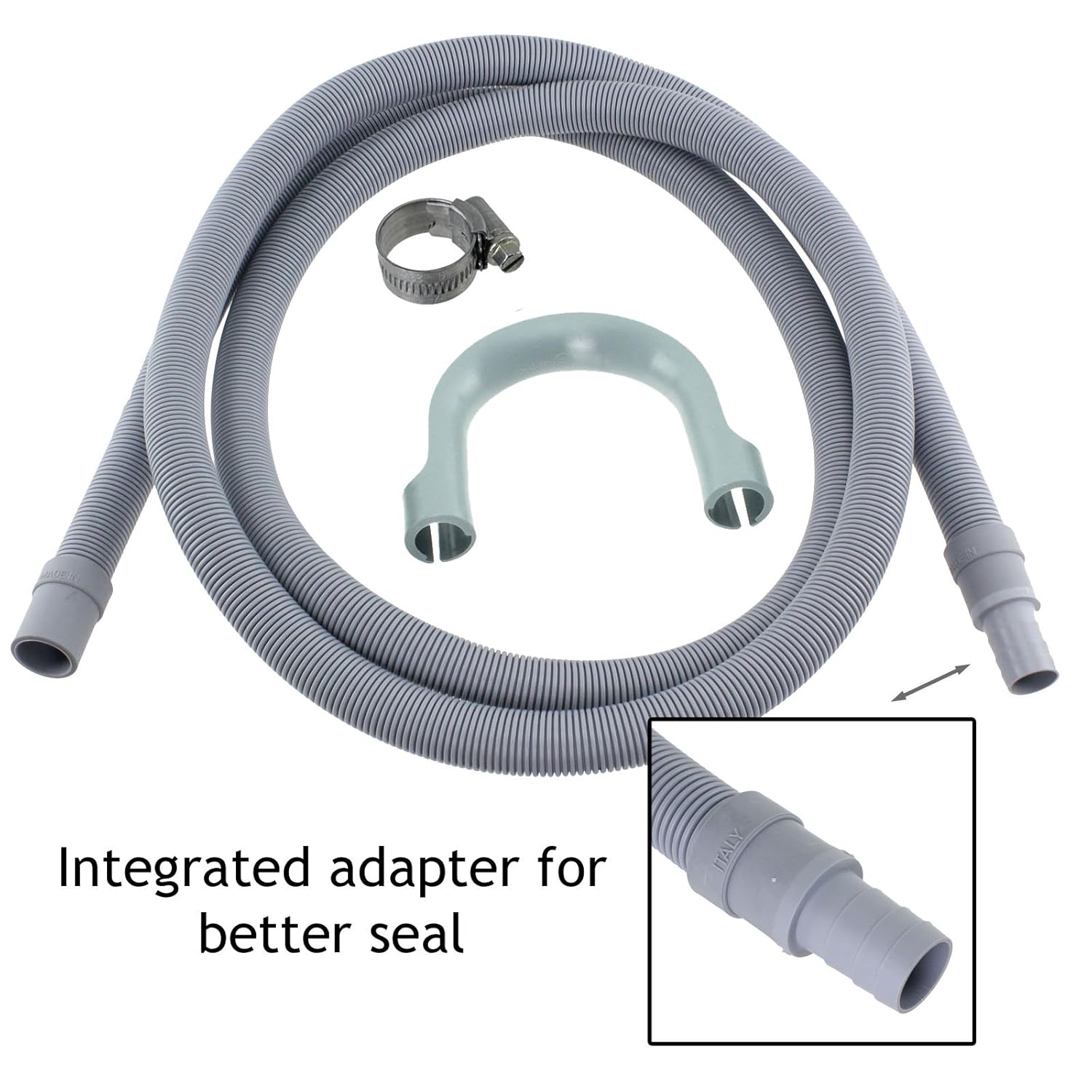 SPARES2GO Drain Hose Extension for Hotpoint Dishwasher (2.5M, 19mm