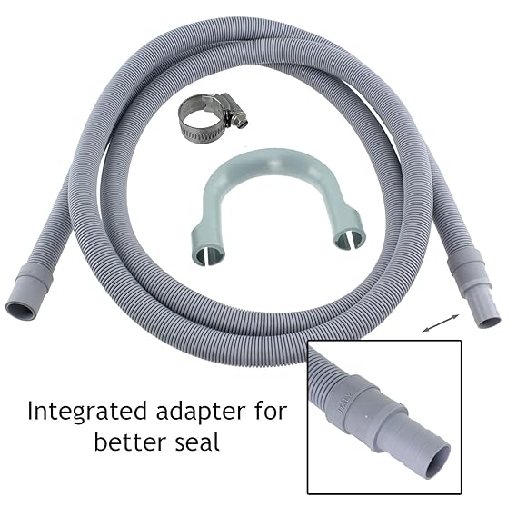 SPARES2GO Drain Hose Extension for Hotpoint Dishwasher (2.5M, 19mm