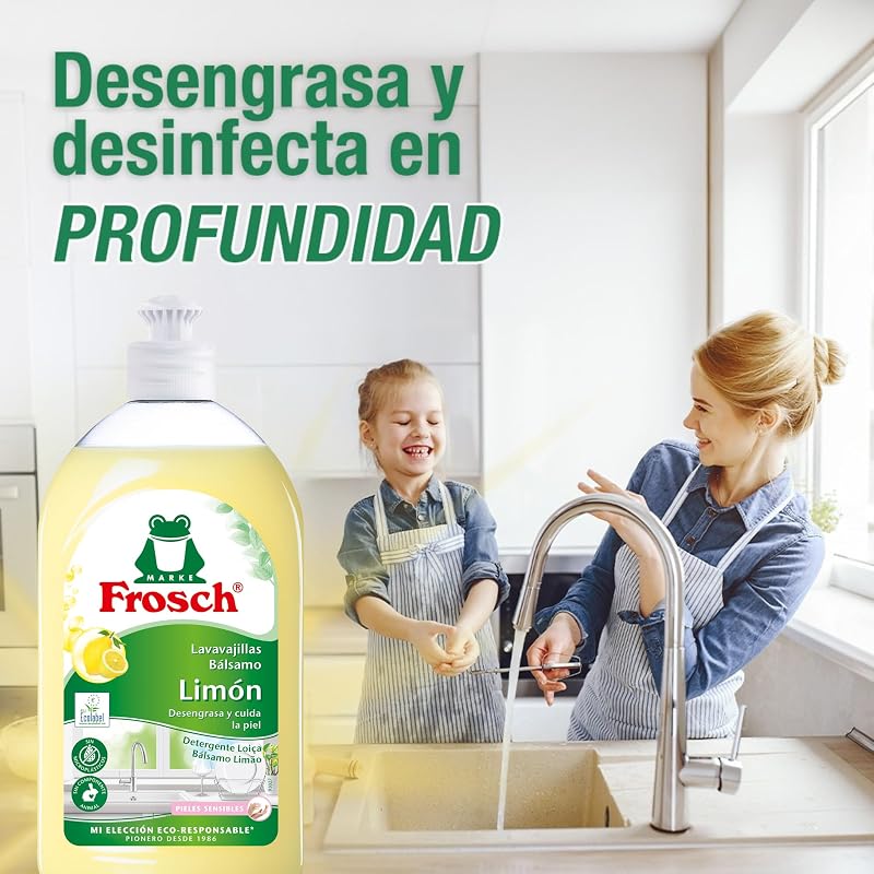 Lavavajillas Ecológico a Mano Líquido Bálsamo Limón - 8x500ml