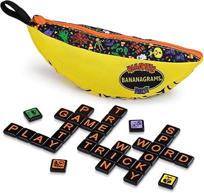BANANAGRAMS Halloween Party Family Tile Game Ages 10+ 2-8 Players 30 Min