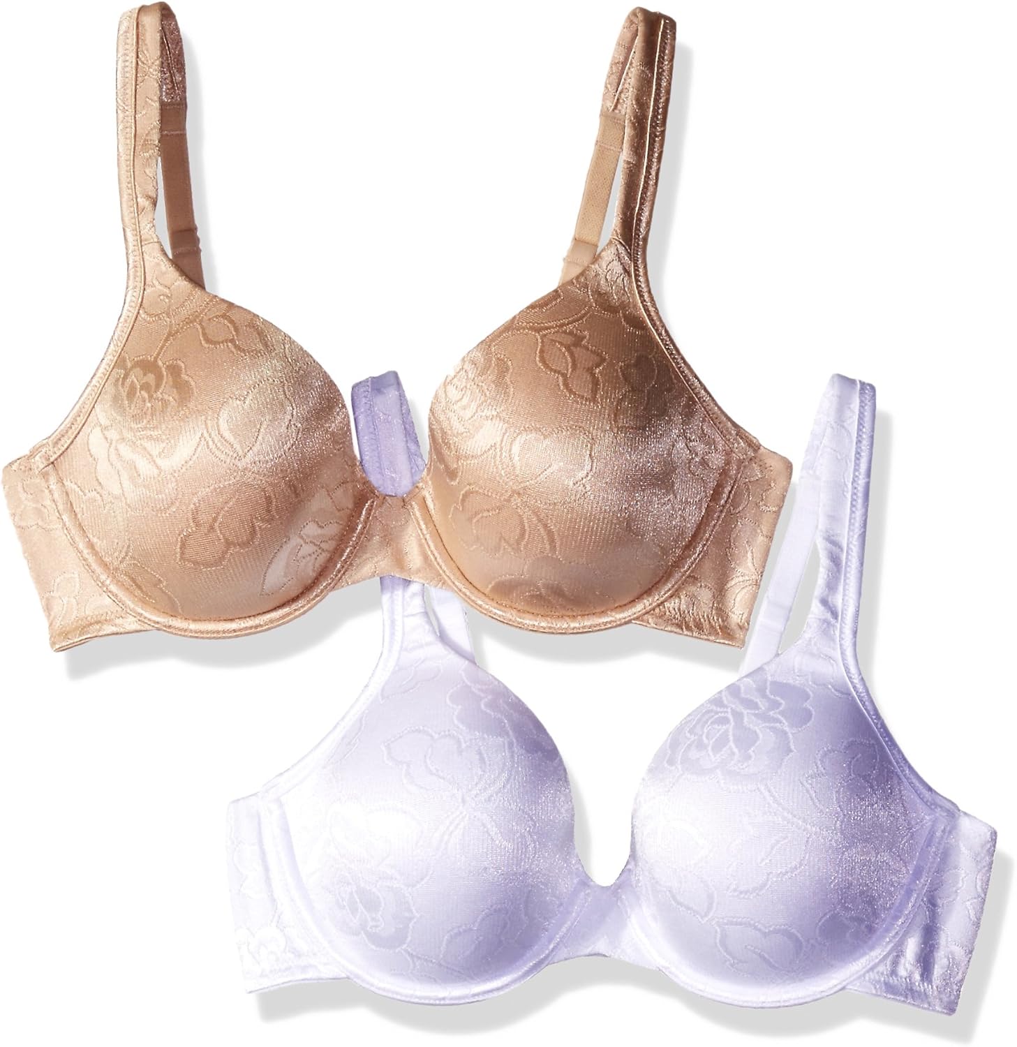 Vanity Fair Women S 2 Pack Body Shine Floral Full Coverage Underwire Bra 75292 Star White Damask Neutral 34c Amazon Ca Clothing Accessories