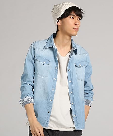 Amazon Naughty Dog ノーティードッグ デニムウエスタンシャツ メンズ 服 ファッション小物 通販 Amazon Naughty Dog ノーティードッグ デニムウエスタンシャツ メンズ 服 ファッション小物 通販