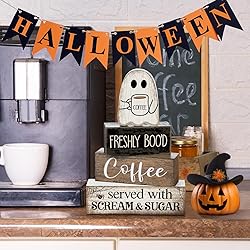 Lineshading 4 Pcs Halloween Table Decor Coffee