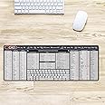 Engineer Architect Gifts Ultimate Auto cad Command Alia SES Shortcuts Mouse Mat, Quick Command Reference for Auto cad Users Mousepad,Gift for Architect Desk Mat Gaming Desk Mat KMH
