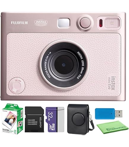 Amazon.com : FUJIFILM INSTAX Mini EVO Hybrid Camera (Gentle Rose