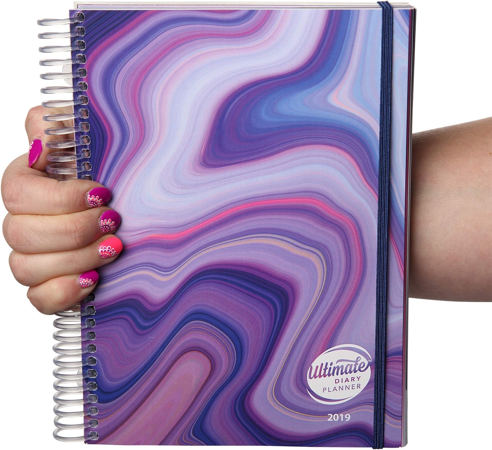 A5 Ultimate Diary Planner 2019 (Cherish) Goal setting, week & year to view, to do lists, stats tracking, vision board, note pages, Facebook group. Designed with women in biz in mind. Dec 2018-Dec 2019