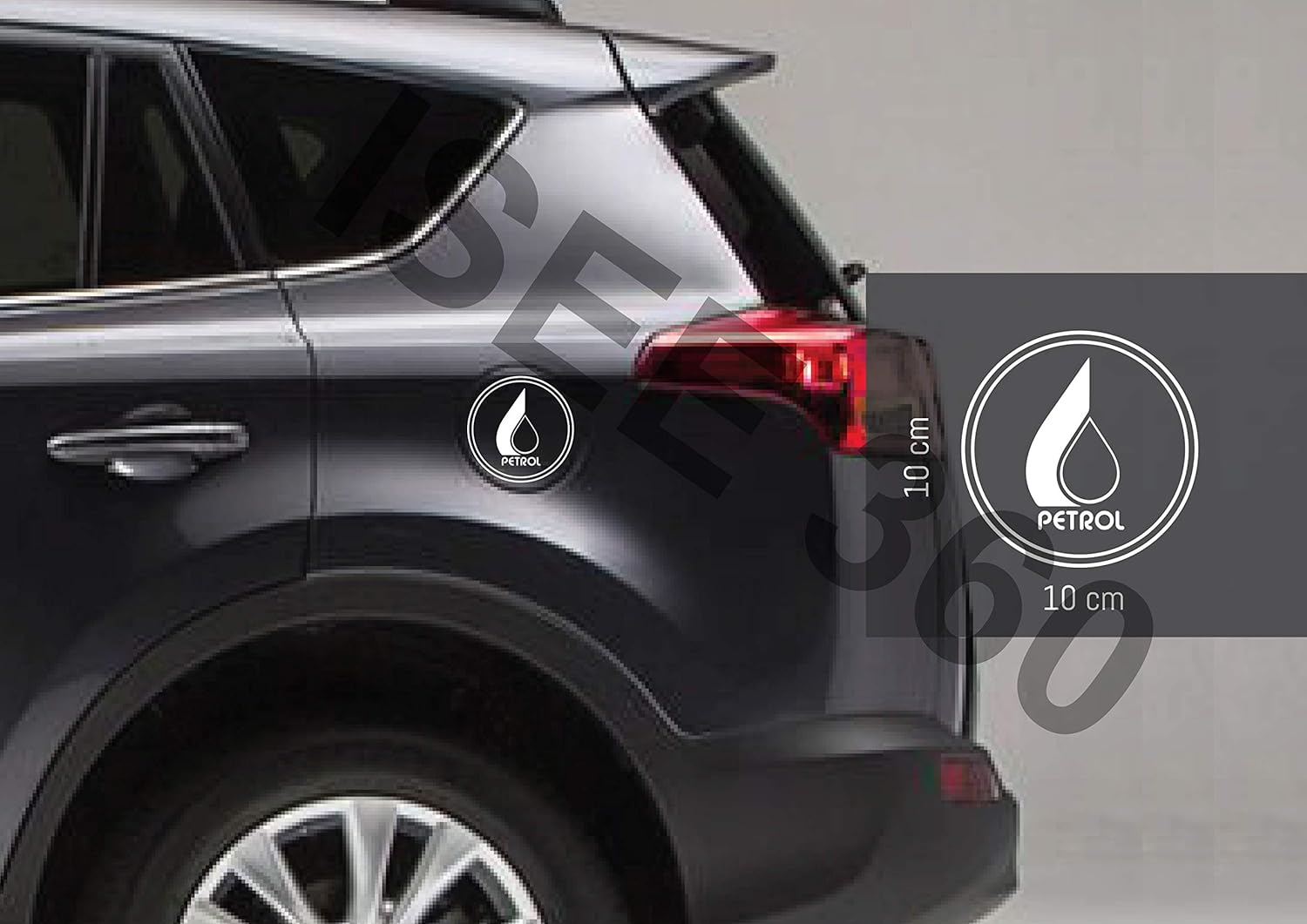 Isee 360 Petrol Sticker For Car Fuel Lid Baleno Honda Jazz Grand