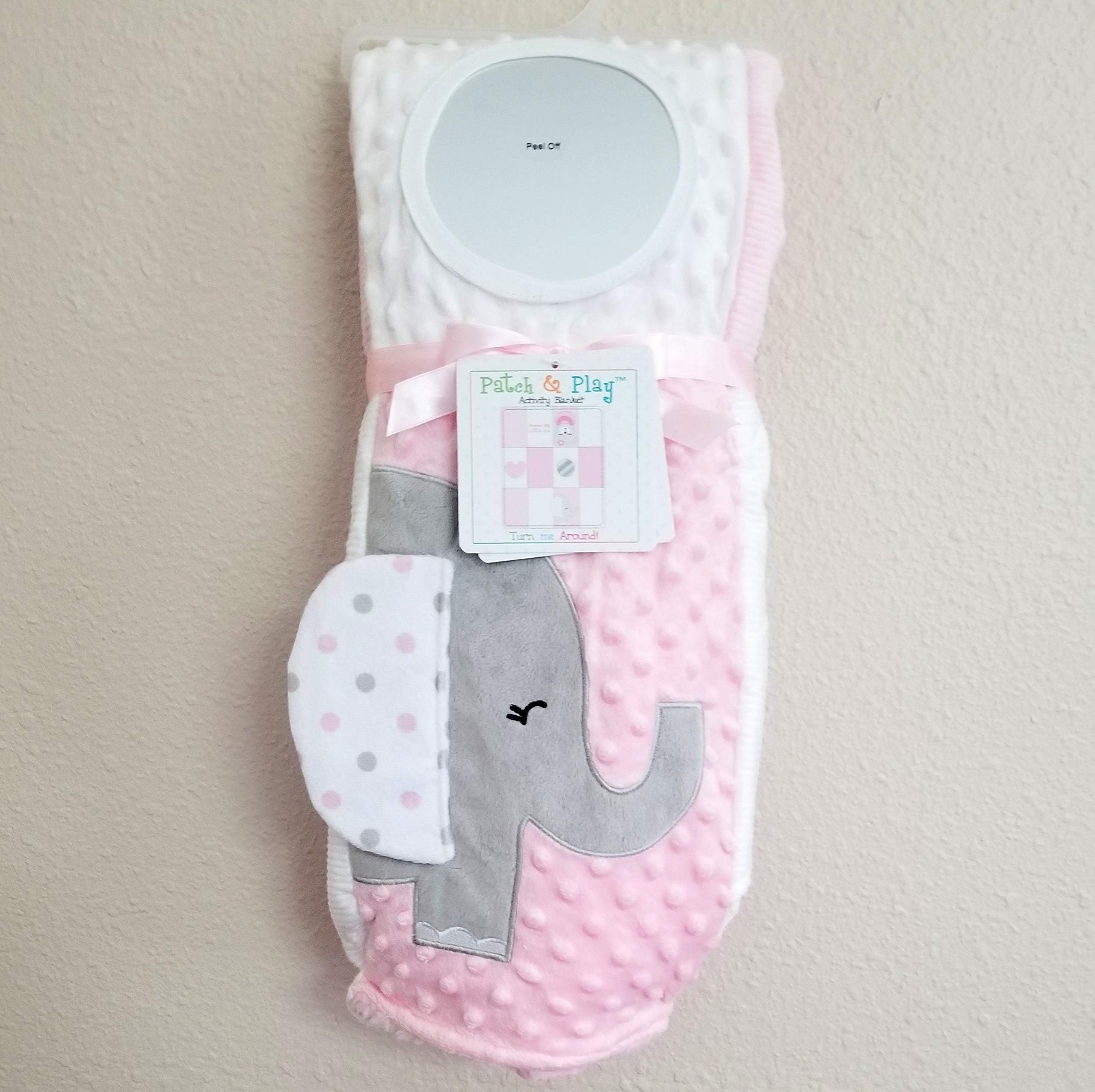 Superior Soft Baby Blanket - Patch and Play Activity - Great Baby/Toddler Gift (Pink)