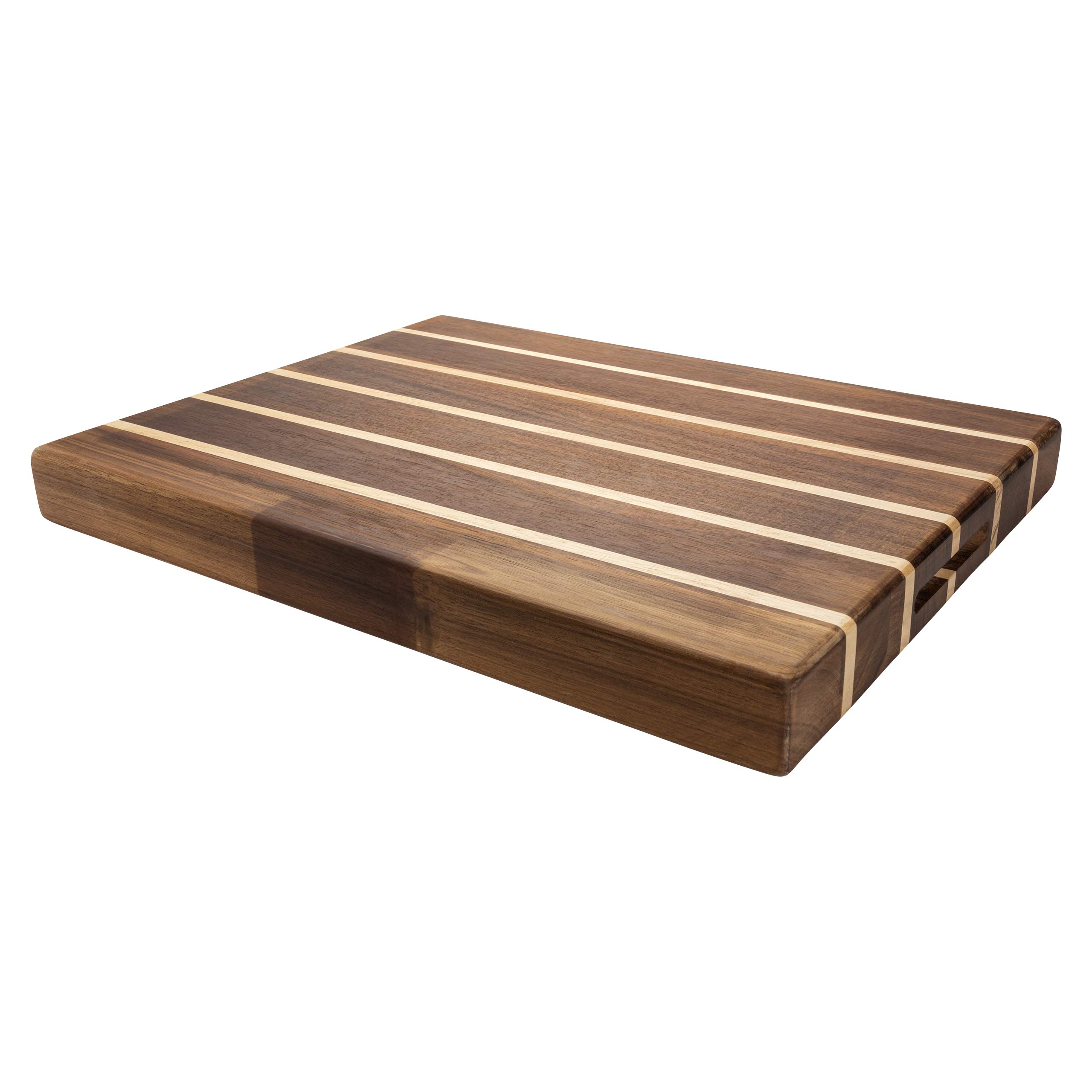 Rockingham Forge Extra Thick Multi Wood Chopping Board 45x35x4.5cm – End Grain Cutting Board for Kitchen, Cooking & Serving Cheese, Bread & Charcuterie – Durable Acacia & Rubberwood Chopping Block