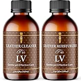 Leather Cleaner & Moisturizer For Louis Vuitton, Formulated To Clean LV Leather Stains While Restoring Leather Shine, Making Your Louis Vuitton Look Renewed & Leaving A Light Fragrance, 120ml X 2
