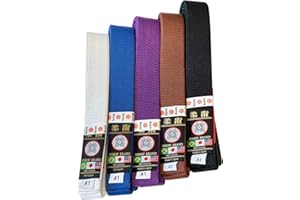 Ronin Brand - Japan Made Deluxe Jiujitsu BJJ Gi Belt - 1.75” wide-12 Row Stitching